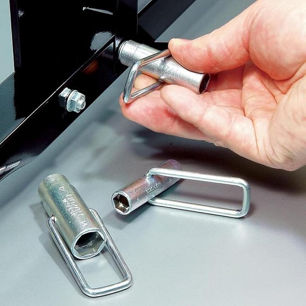 HOZAN Box Wrench Set with 6 sizes for reaching tight Extremely compact for increased work Ideal for disassembling and assembling audio and measuring
