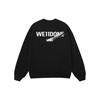 WE11DONE Fw22 Solid Color Crew Neck Pullover Long Sleeve Sweatshirt Unisex Sweatshirt Black WD-TS3-22-798-U-BK
