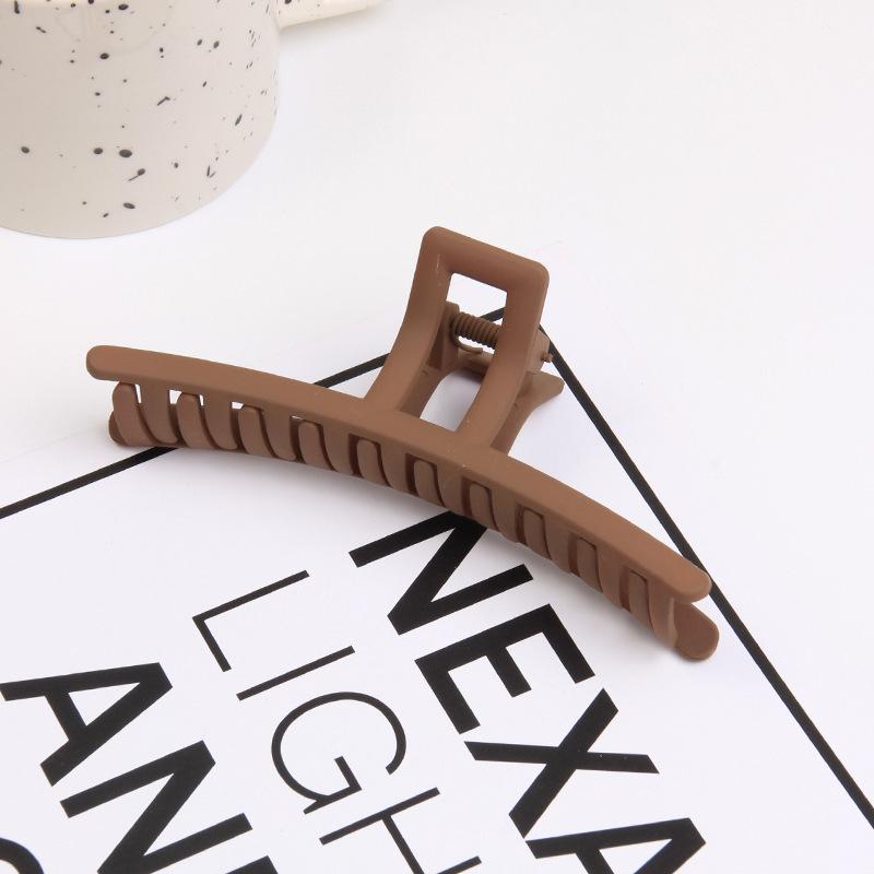 Matte einfarbige Einlinien-Greifklemme, einfache Haiklemme für den Hinterkopf, Koreanische Haarspange, Haarnadel Haarschmuck