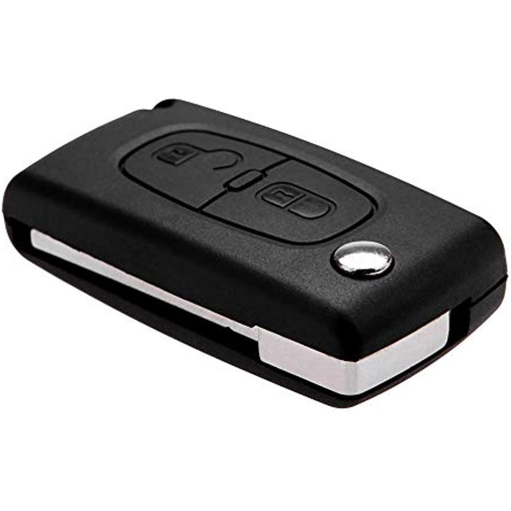 Autoschlüsselgehäuse, 2 Tasten, Schlüsseletui, für Peugeot, Citroen 207, 307, 308, Ce0536