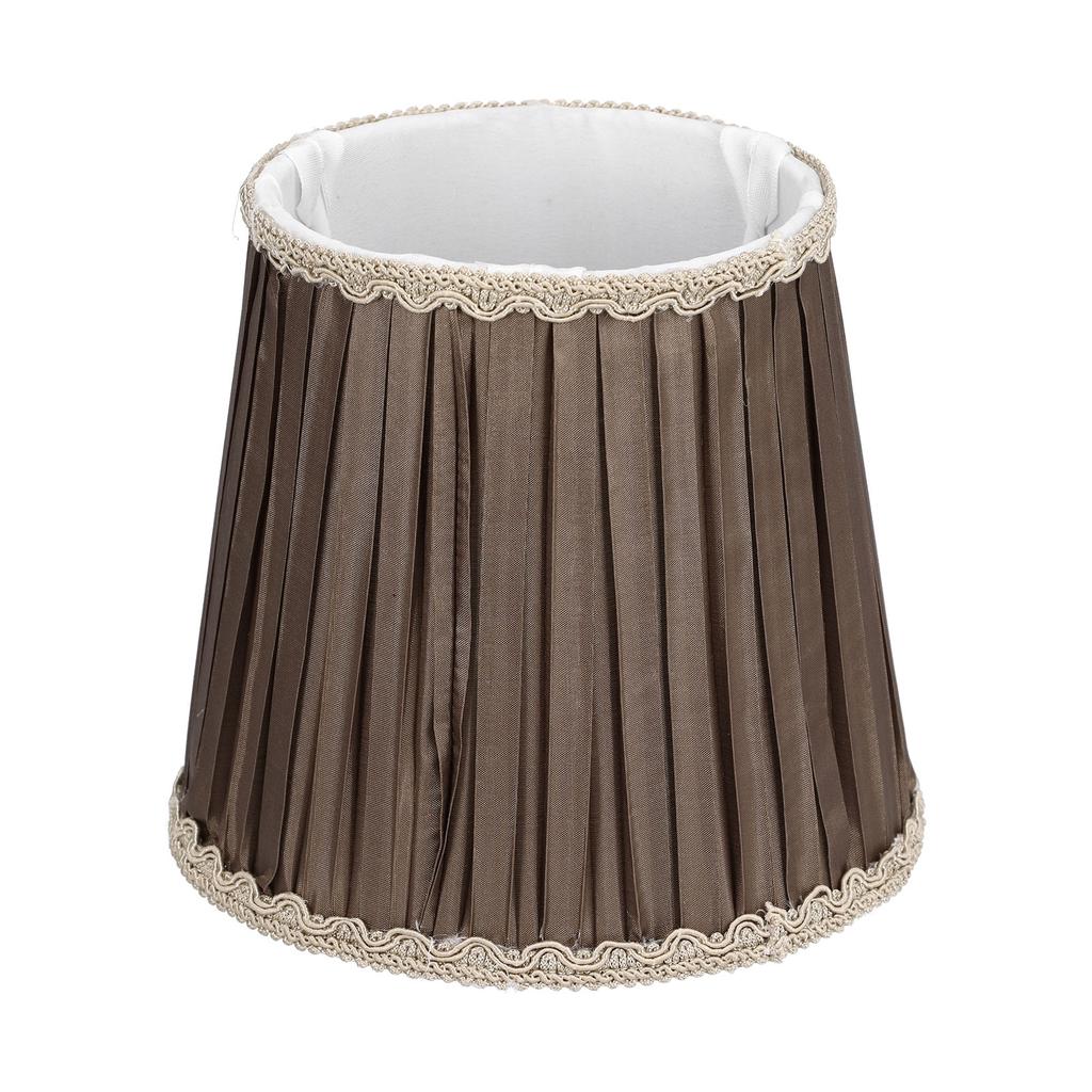 Cloth Lampshade Interventional Modern Decorative Fabric Table Lamp Cover for E14 BulbsCoffee