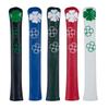Leaf Pattern Golf Alignment Stick Cover PU Leather Alignment Stick Headcover Holder Golf Accessories for Women and Men