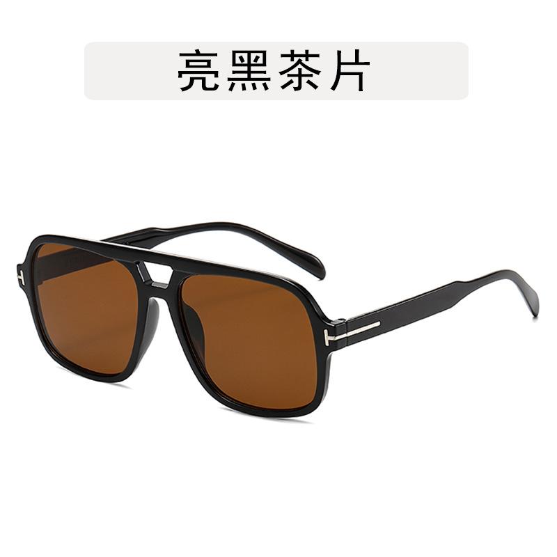 European American Style Sunglasses Women Pilot Shape Double Bridge Women's Glasses Vintage Stylish Men Sunglass