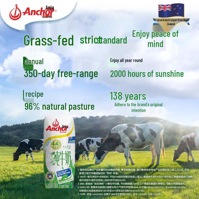 Anchor Neuseeland Grasgefüttert Hoher Proteingehalt Reine Milch