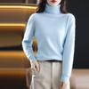 Women's Clothing For Autumn Winter 100% Mink Plush Turtleneck Pullover Sweater Ladies Cashmere Sweater