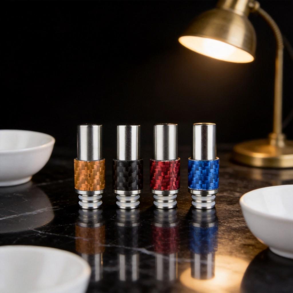 Driptip 510 Vaporizer Connection Stainless Steel Carbide Tip For Ecigarette Devices