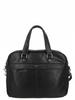 Men's briefcase bag, spacious for work, for a 15-inch laptop, black