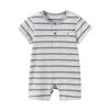 Babylove Striped Breathable Modal Short Sleeve Baby Romper