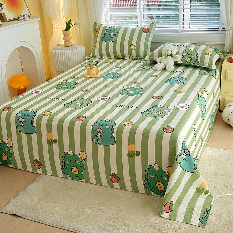 2026 A-Class 100% Cotton Jet Print Single Bed Sheet