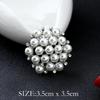 Spilla Corona di Perle e Strass di Cristallo Coreano - Spilla Versatile per Sciarpe da Donna con Spedizione Gratuita