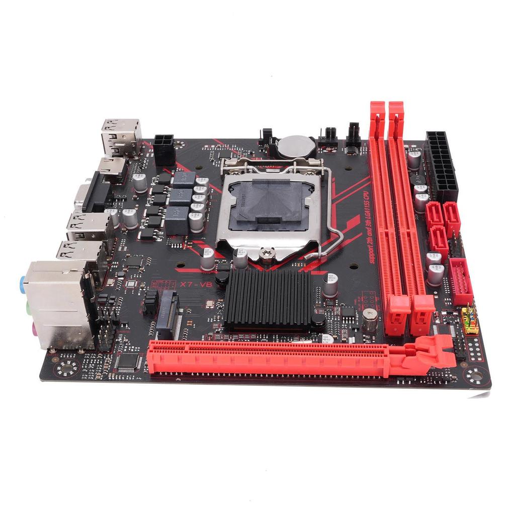 H61 Computer Motherboard Replacement for Core 2nd 3rd Gen I3 I5 I7 CPUs 2xDDR3 1920x1080 60Hz