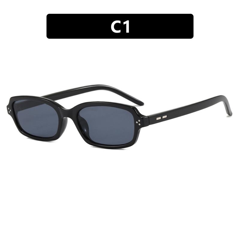 Trendy Women s Square-Frame Sunglasses Unisex Retro-Style High-End UV-Protective Sunglasses Vacation Sun Protection Sunglasses