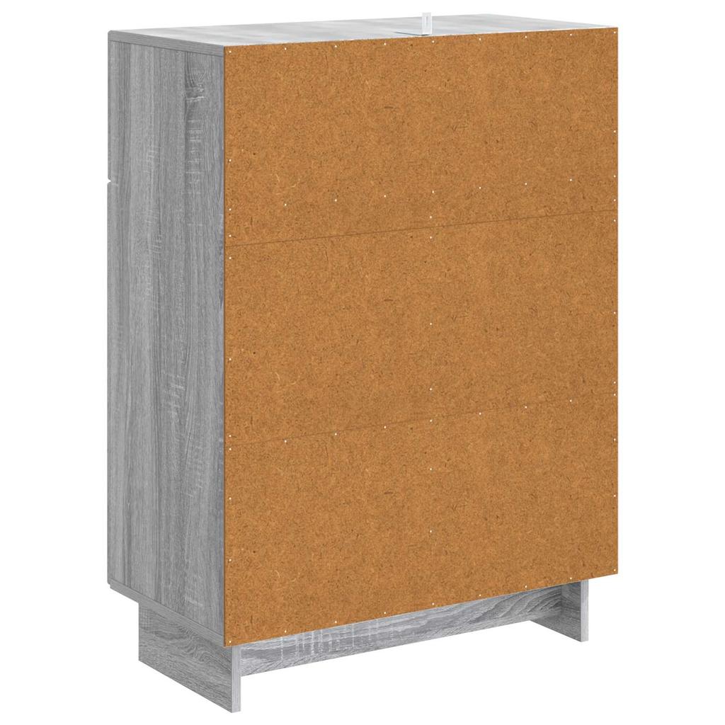 Sideboard Grey Sonoma 66 x 34.5 x 90 cm Particleboard
