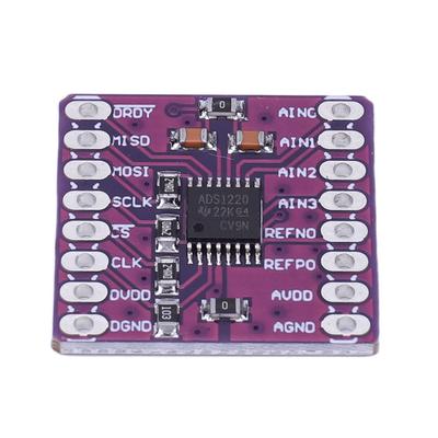 ADS1220 ADC SPI Low-power 24 Bit Analog To Digital Converter 2.3-5.5V Analog-to-Digital Converter Sensor Module ADC SPI I2C/IIC