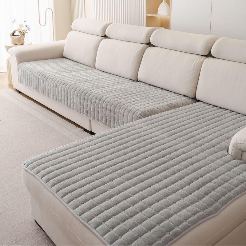 Non-slip Plush Flannel Sofa Cushion - All-Season Modern Design