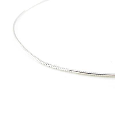 [B9371] - Silberhalskette 'Omega' - 40 cm 1,2 mm