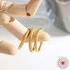 Korean Style Matte Titanium Steel Women's Minimalist Ring Set - Non-Fading, Cold Style Jewelry