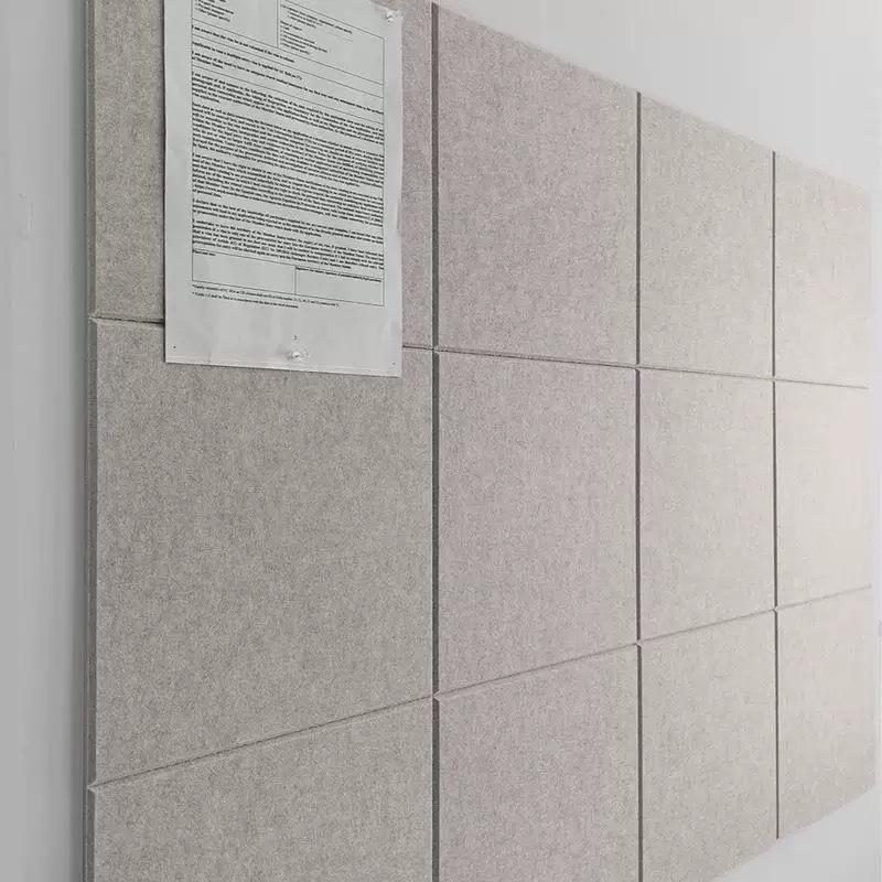 6pcs 30x30cm Acoustic Panel Self-adhesive Felt Wall Stickers Sound-absorbing Soundproof Board for Cinema Studio Game Hall Reco