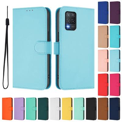 Pouzdra Realme8 5G Pro Realme 8 5G Peněženkové Kožené Vyklápěcí Pouzdra realme8 5G Ochranné Kapsy na Karty Knižní Jednobarevné Fundas realme8 5G