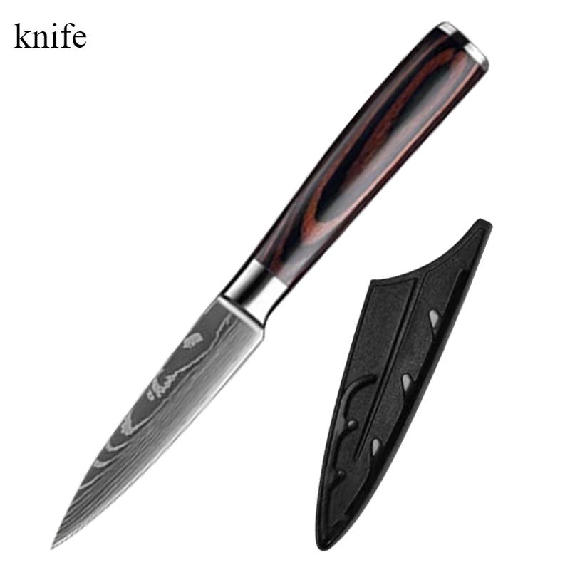 Cuchillo de chef Cuchillo para frutas Cuchillo de corte de acero inoxidable Cuchillo multiusos afilado Cuchillo deshuesador pequeño y práctico de usar