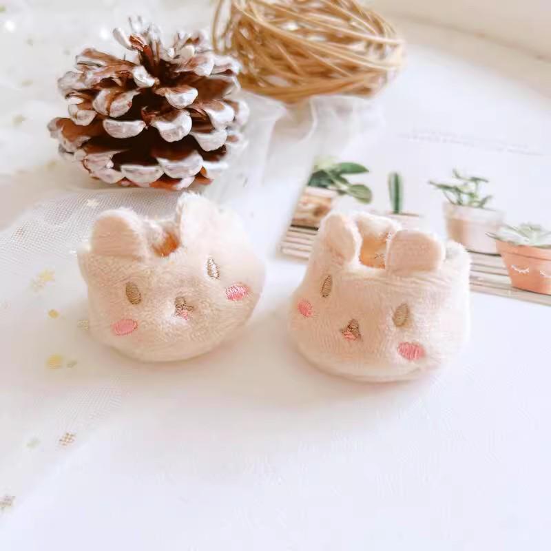 20cm Cotton Doll Set: Star, Cherry, Rabbit, Bear Dolls with Bag, Messenger Bag, and Plush Coat.