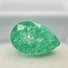 Natural Green Emerald Loose Gemstone 15x9mm Pear Shape Colombian for Jewelry Making and Crafts