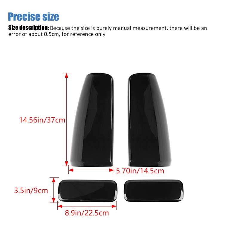 Car Rear Fog Lampshade Cover Lamp Protective Decoration Taillight Cover For Suzuki Jimny 2007-2017 Smocked Black Car Exterior Accessories