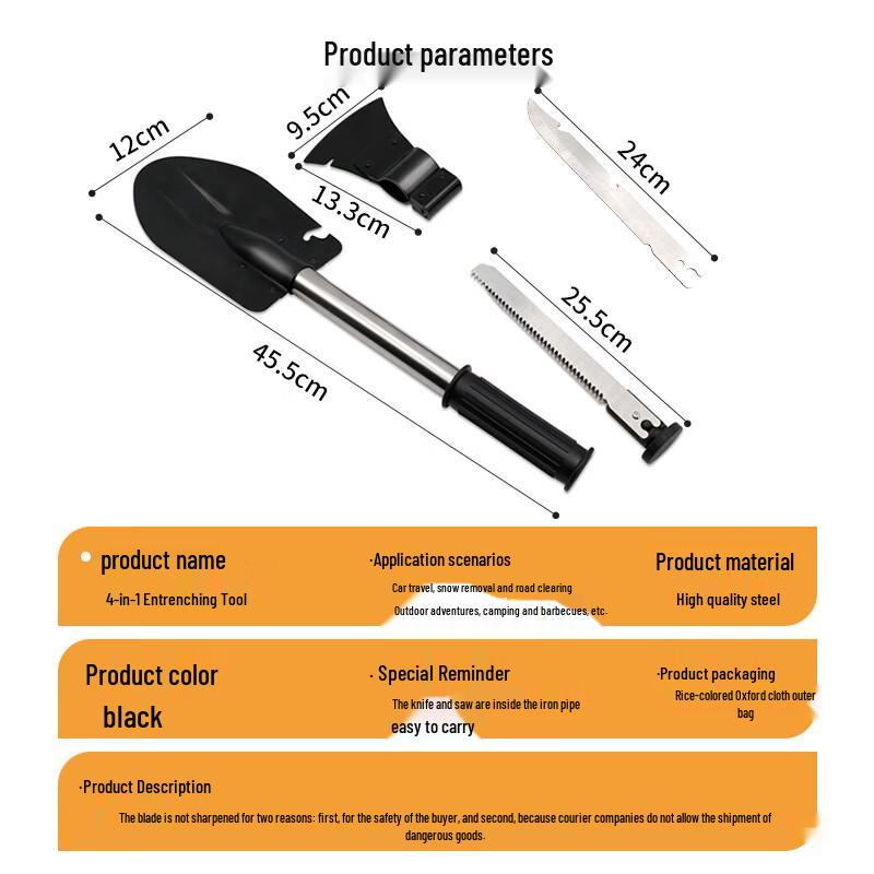 Brangdy 4-in-1 Multifunction Shovel