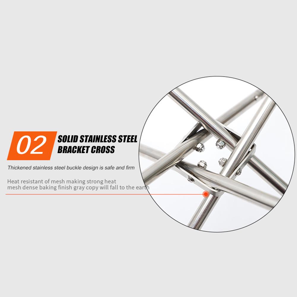 Stainless Steel Mesh Fire Pits Fireplace Folding Wood Stove Portable Fire Pit for Camping Outdoor Patio Backyard and Garden China Mainland