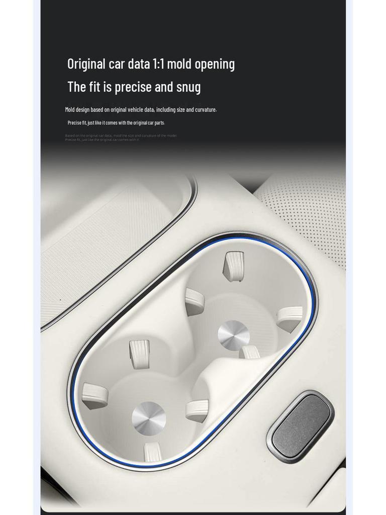 Ideal I6 Center Console Silicone Cup Holder Sleeve - Car Beverage Accessories