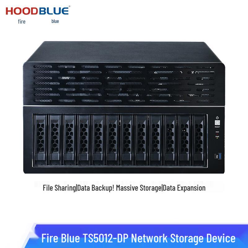 Hoodblue TS5012-DP 12-Bay 10GbE Tower NAS Storage Server