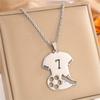 Trendy New Unisex Sports Digital Hollow Football Pendant Necklace