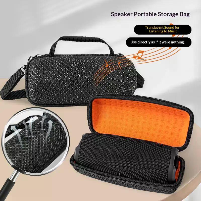 1Pcs Outdoors Travel Carrying Transparent Case Portable Bag For Charge 6 Speaker Sound Permeable Bags