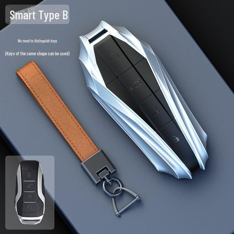 BYD Bilnøkkeldeksel for Dolphin, Song Plus, Han EV, Qin DMI, Yuan Pro, Tang DMP, Frigate 07, Seal OG-modeller.