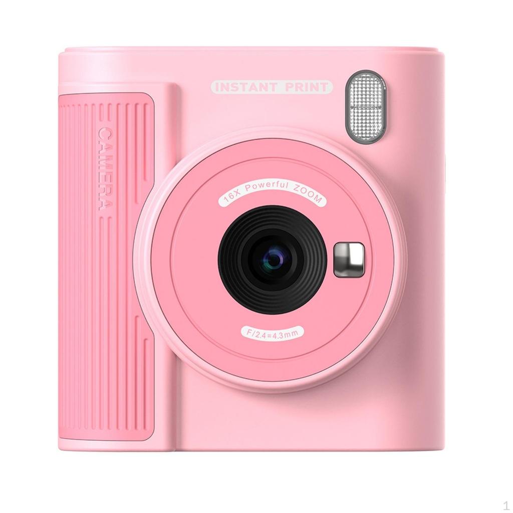 Instant Print Camera Thermal Printing Children's 2.4Inch Screen for Trips, Parties, Classroom