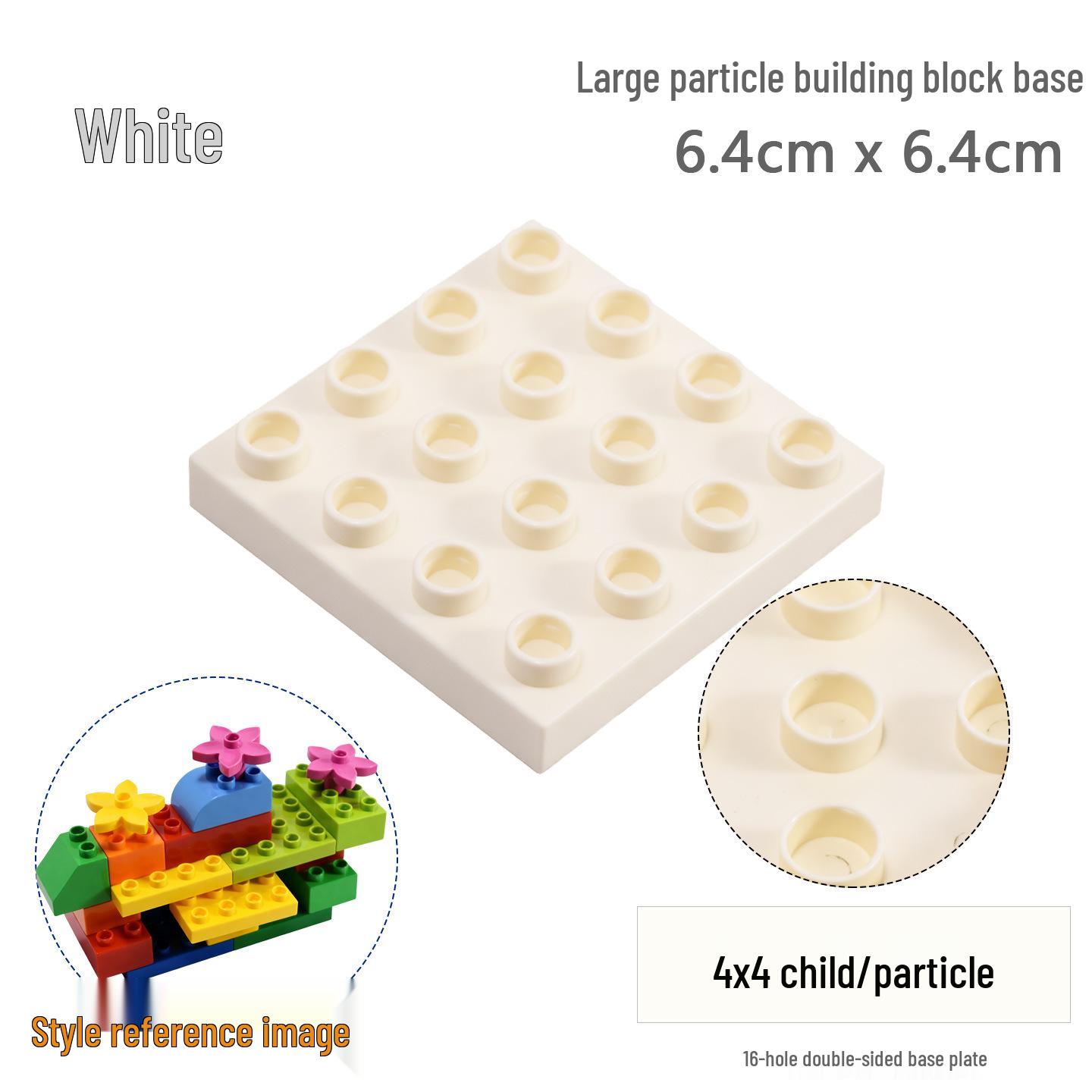 

Double-Sided Base Plate Compatible with LEGO, Interlocking Large & Small Building Blocks for Kindergarten Large Particle Base Plate