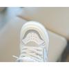 Children's Sports Shoes - Spring/Autumn Casual High-Top Skate Shoes for Boys, White Sneakers for Girls, Soft-Soled Puffy (Doughnut) Shoes for Toddlers