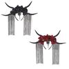 Antelope Horn Tiara for Costume Party, Original Hair Accessory