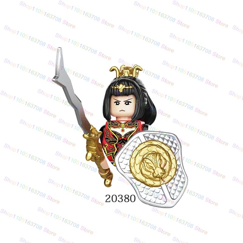 Anime Cartoon Three Kingdoms Cao Cao Sun Quan Liu Bei Characters Building Blocks Accessories Toys Children's Christmas Gift