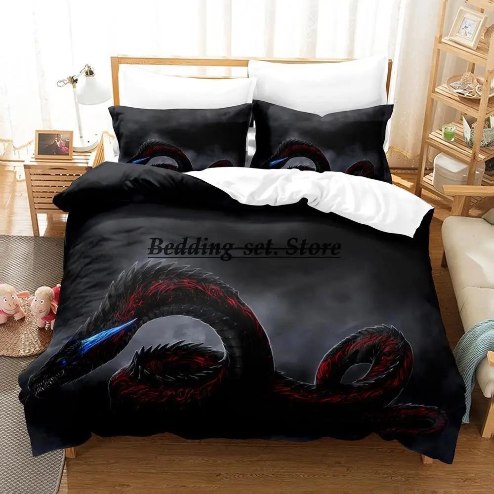 Animal Yinuoda Snake Bedding Set Single Twin Full Queen King Size Bed Set Aldult Kid Bedroom Duvetcover Sets Anime Bed