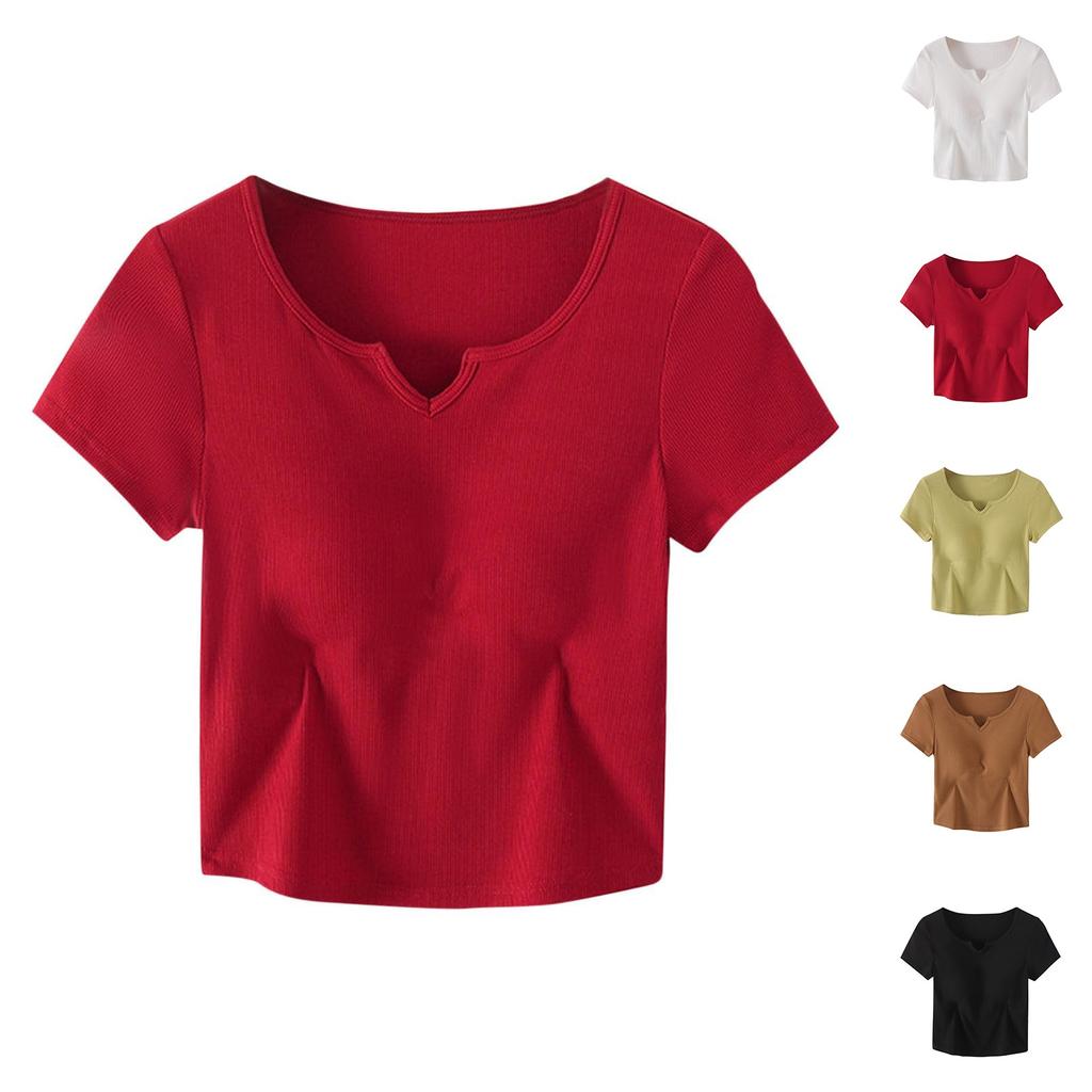 Women's Solid Color Padded Summer Vest With Shoulder Slim Fit Bottoming Sleeveless Vest