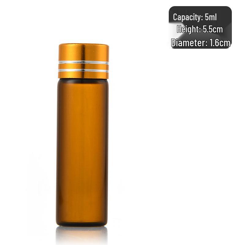 16mm Transparent 3ml Glass Vials for Antrodia Camphorata Drop Pills, Essential Oils, Health Supplements, and Medicine Powder.