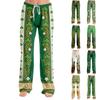 Pajama Pants Sleepwear Casual Drawstring Elastic Waist Pants Comfy Straight Yoga Loose Trousers