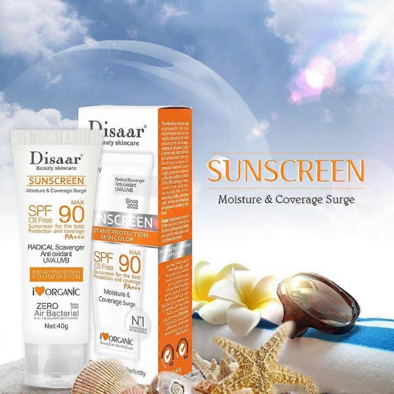 Whitening Sunscreen SPF 90 Face and Body Sun Cream Anti-Aging Hydrating Skin Protective Lotion