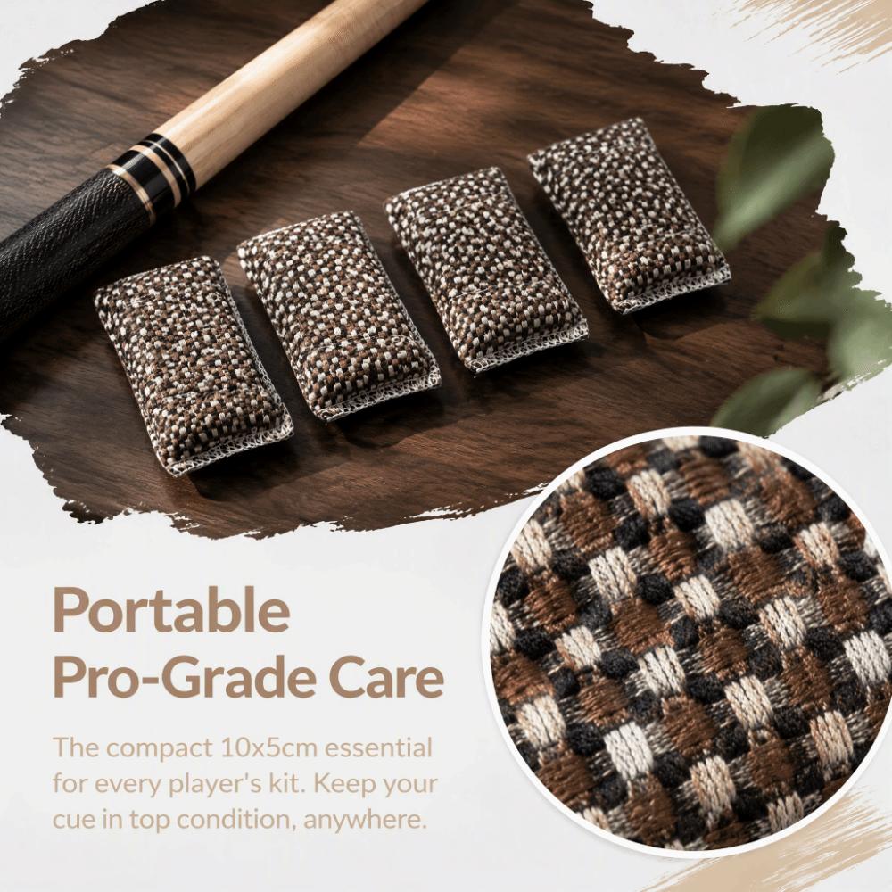 4pcs Burnishing Tool Cue Shaft Burnishers Cloth Material Billiard Cleaner Tools For Pool Cue