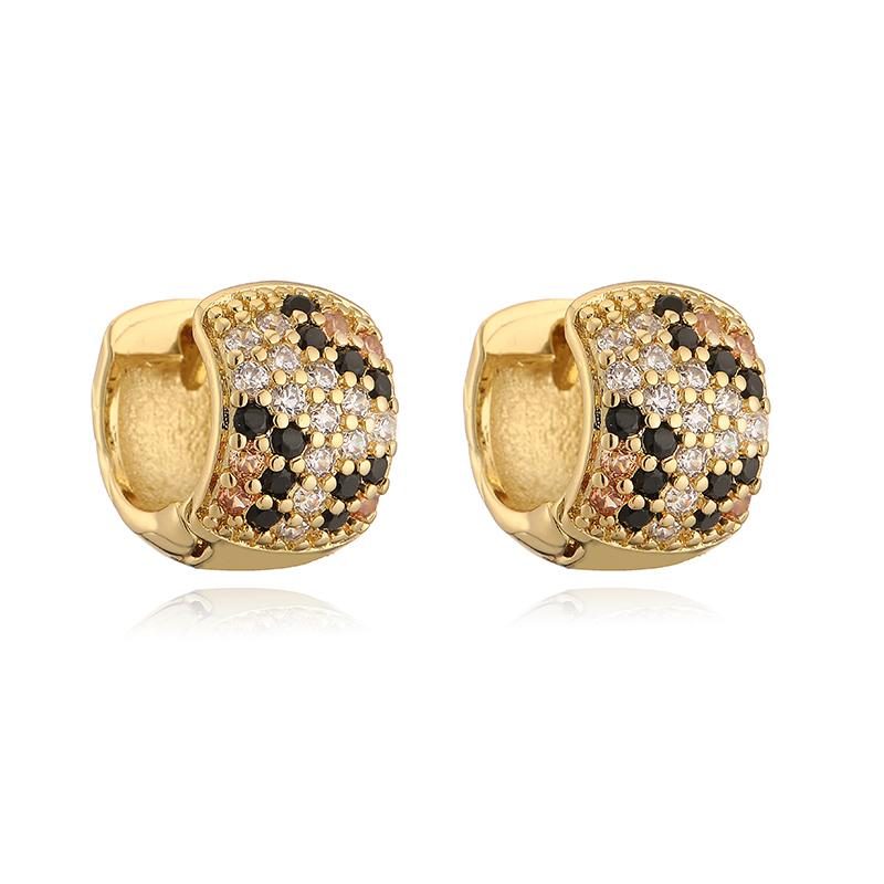 HECHENG,European and American Style CZ Stone Women s Charm Sexy Leopard Pattern Snake Pattern Bracelet Earring Series Style золотой