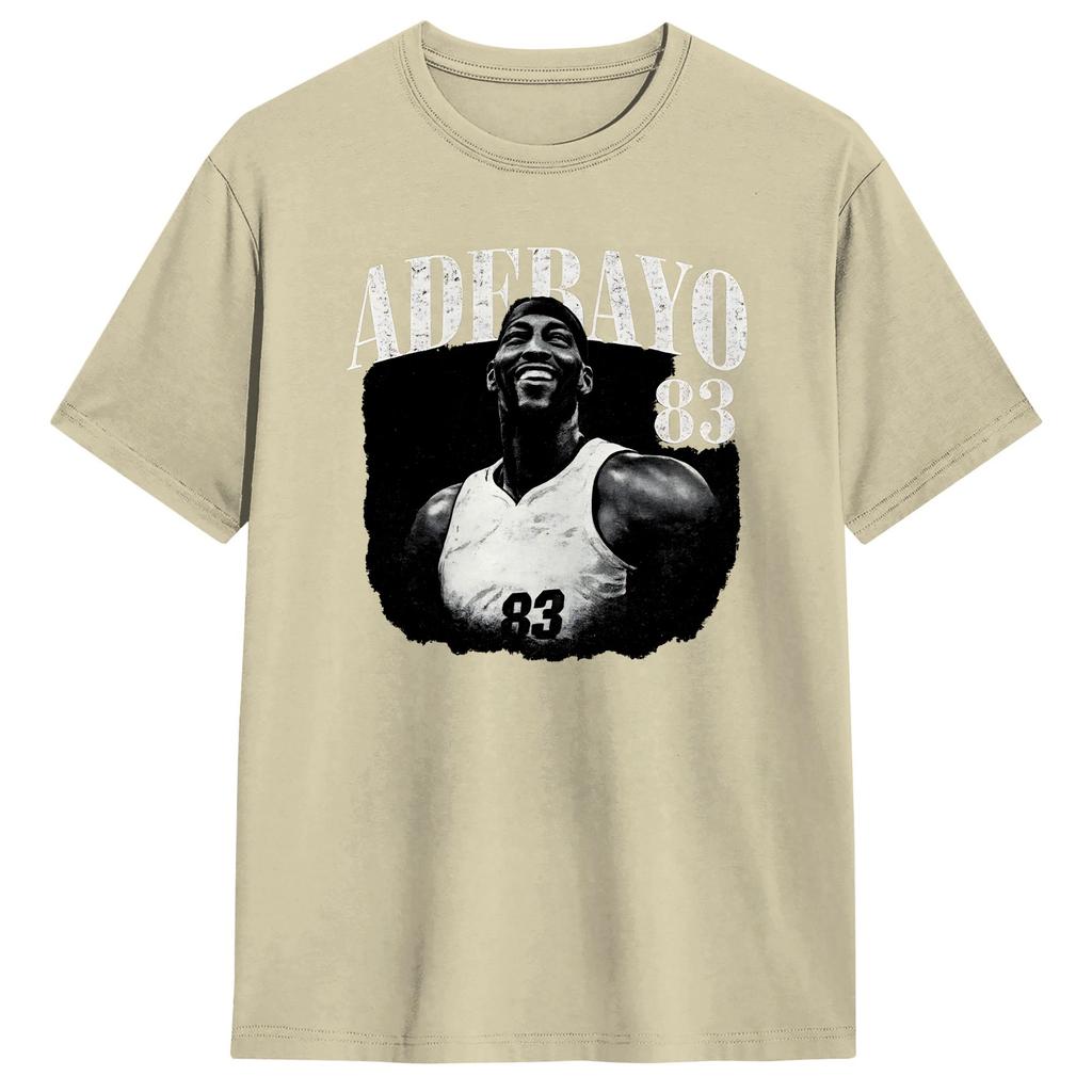 Bam Adebayo 83 T Shirt Summer Trendy Cool TShirts Unisex 100 Cotton Crew Neck Plus Size Clothing Short Sleeves Y2K Funny Tops