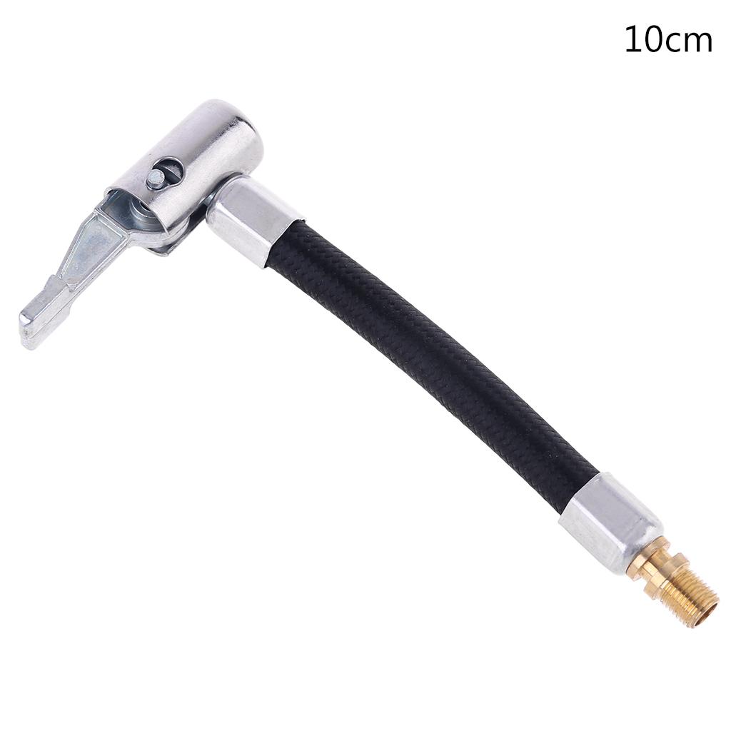 Upgraded Inflator Pump Hose Adapter with Locking Air Tyre Tire Chuck Flexible