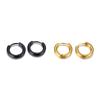Vnox Simple Classic Hoop Earrings for Women Men Glossy Stainless Steel Small Huggie Earrings Unisex Casual Jewelry