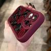 Red Rose Phone Case for Apple iPhone 16/15/14/13/12/11/X - European and American High Bamboo Soft Design